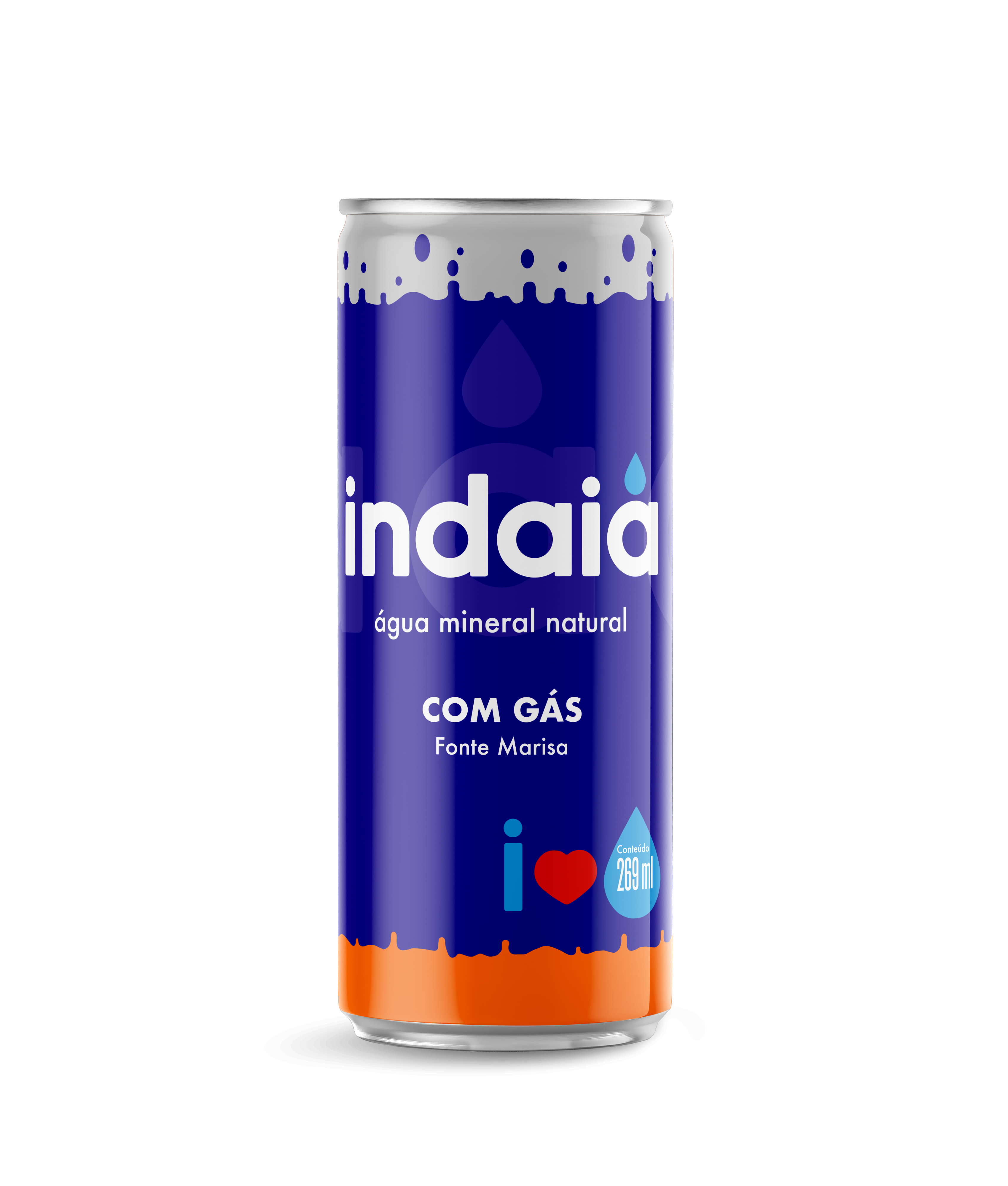 Água Mineral Indaiá Lata Com Gás – 269ml