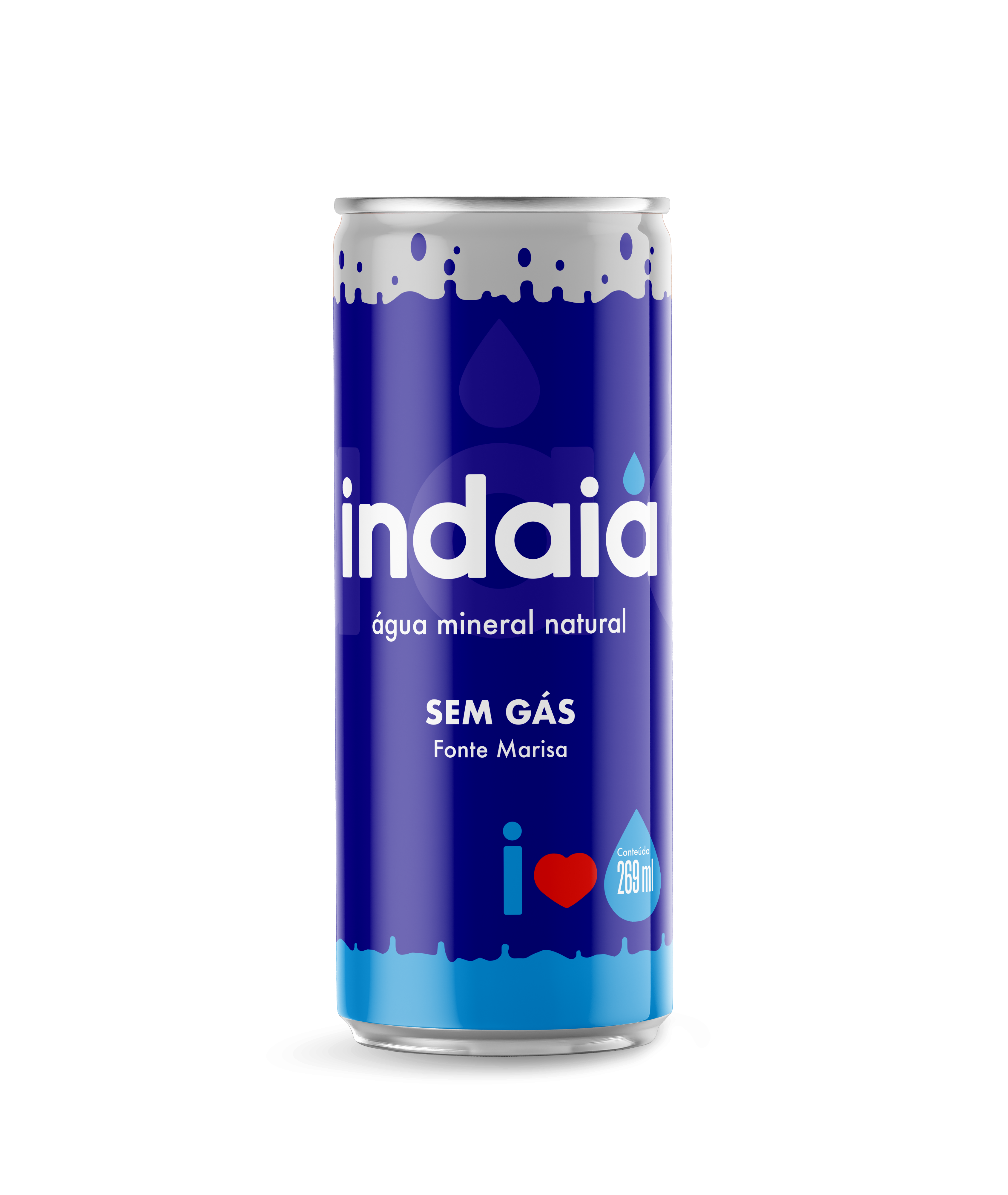 Água Mineral Indaiá Lata Sem Gás – 269ml